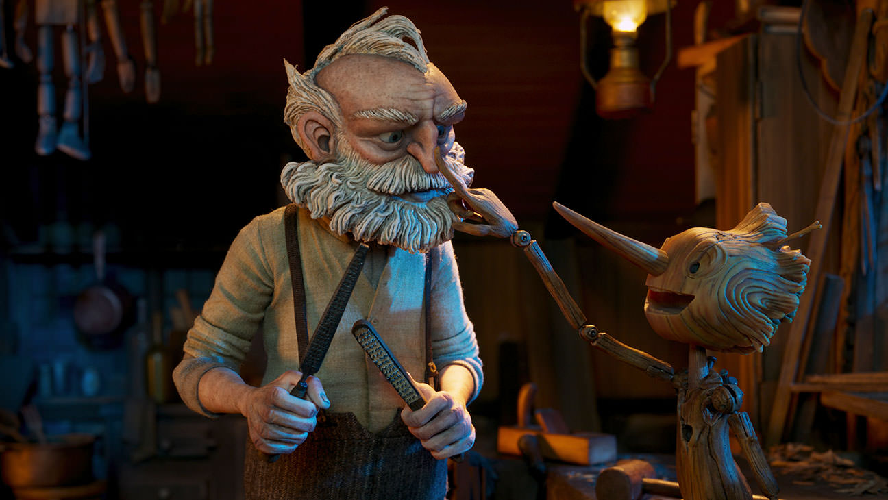 پینوکیو و پدر ژپتو در انیمیشن Pinocchio نتفلیکس